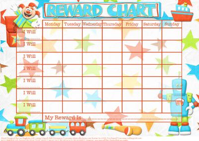 Terrific Toys - Childs Reward Chart - CUP170825_614 | Craftsuprint