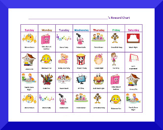 printable reward charts for preschoolers