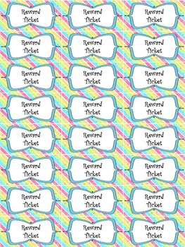 printable reward tickets