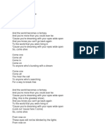 printable rewrite the stars lyrics