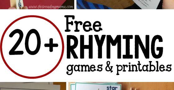 20+ rhyming activities - The Measured Mom