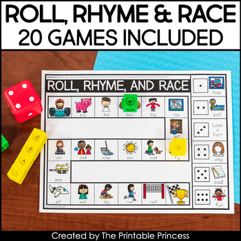 Rhyming Game Boards | 20 Rhyming Games Included - The Printable ...