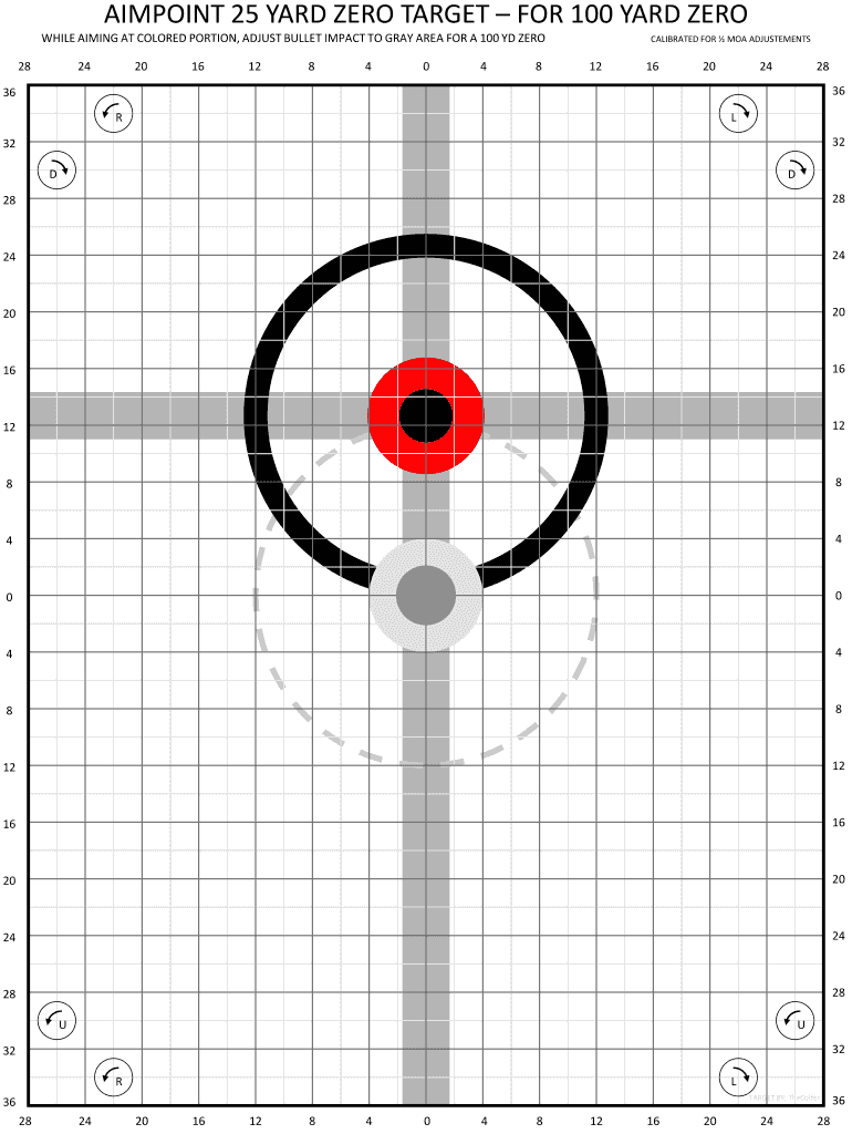 25 yard 100 yard zero target printable: Fill out &  sign online ...