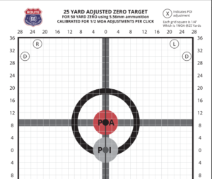 printable rifle zero targets