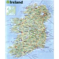 Large scale road map of Ireland | Ireland | Europe | Mapsland ...