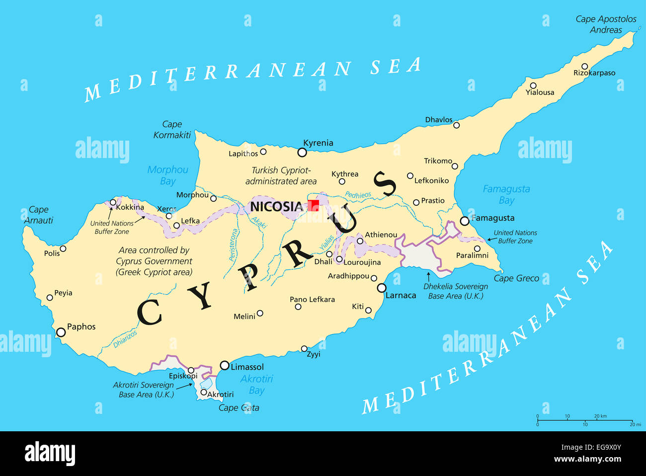 printable road map of cyprus