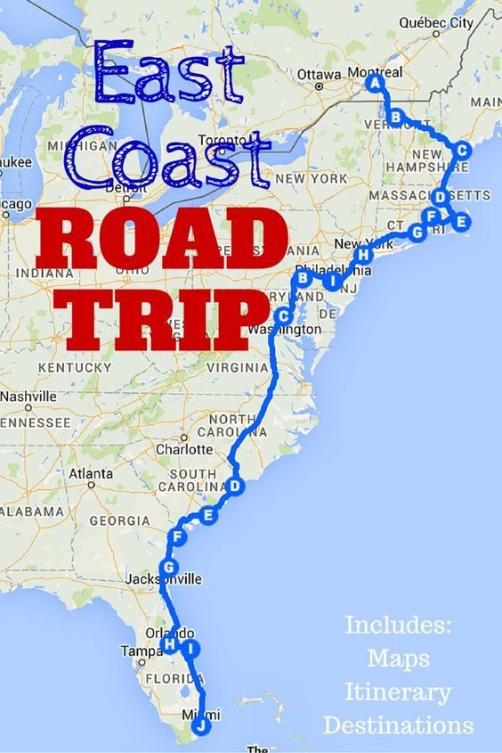 The Best Ever East Coast Road Trip Itinerary