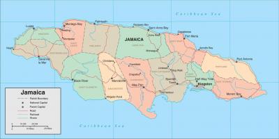 printable road map of jamaica