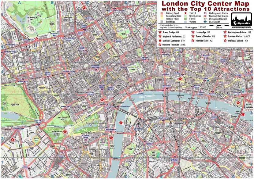 printable road map of london
