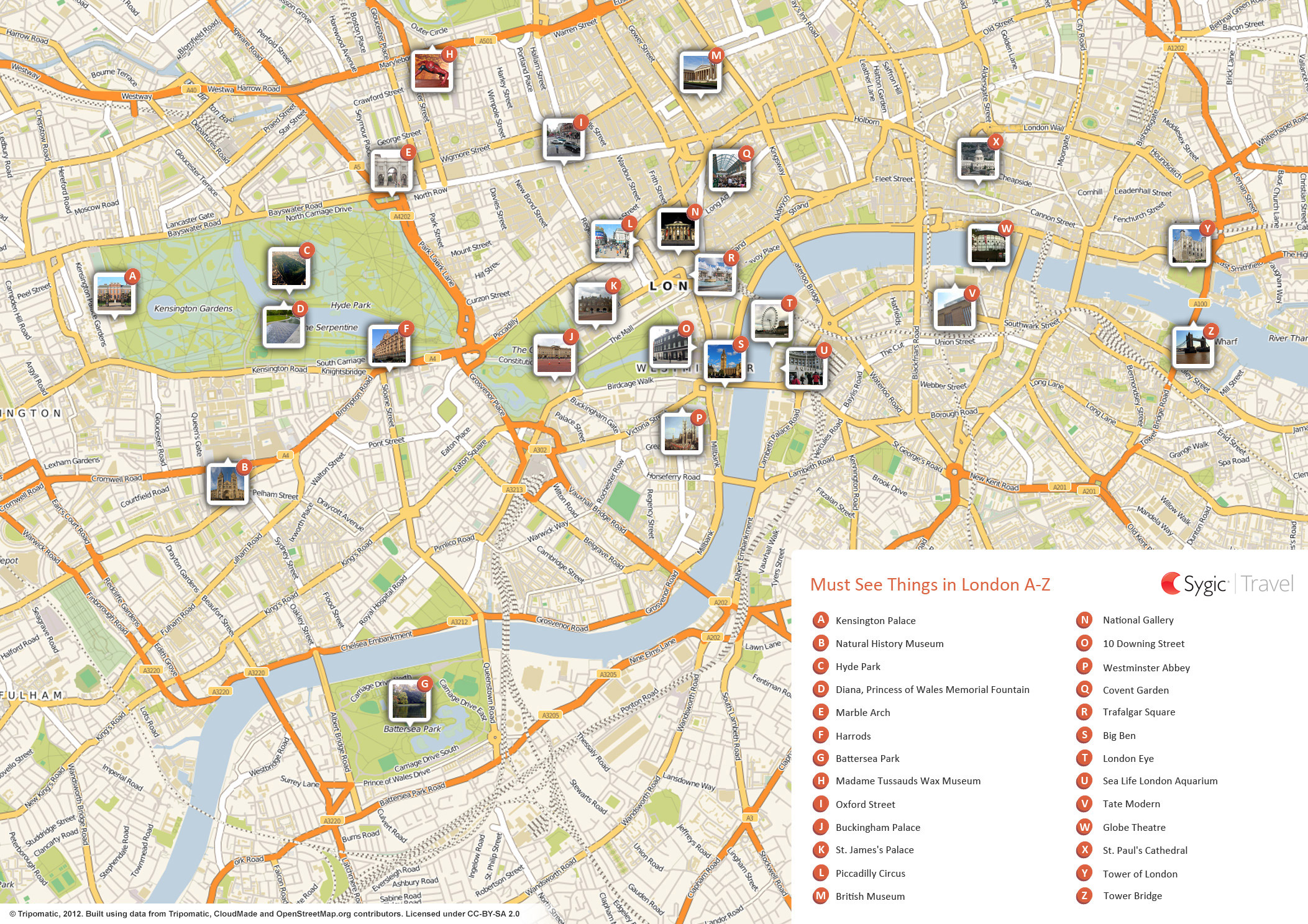 printable road map of london