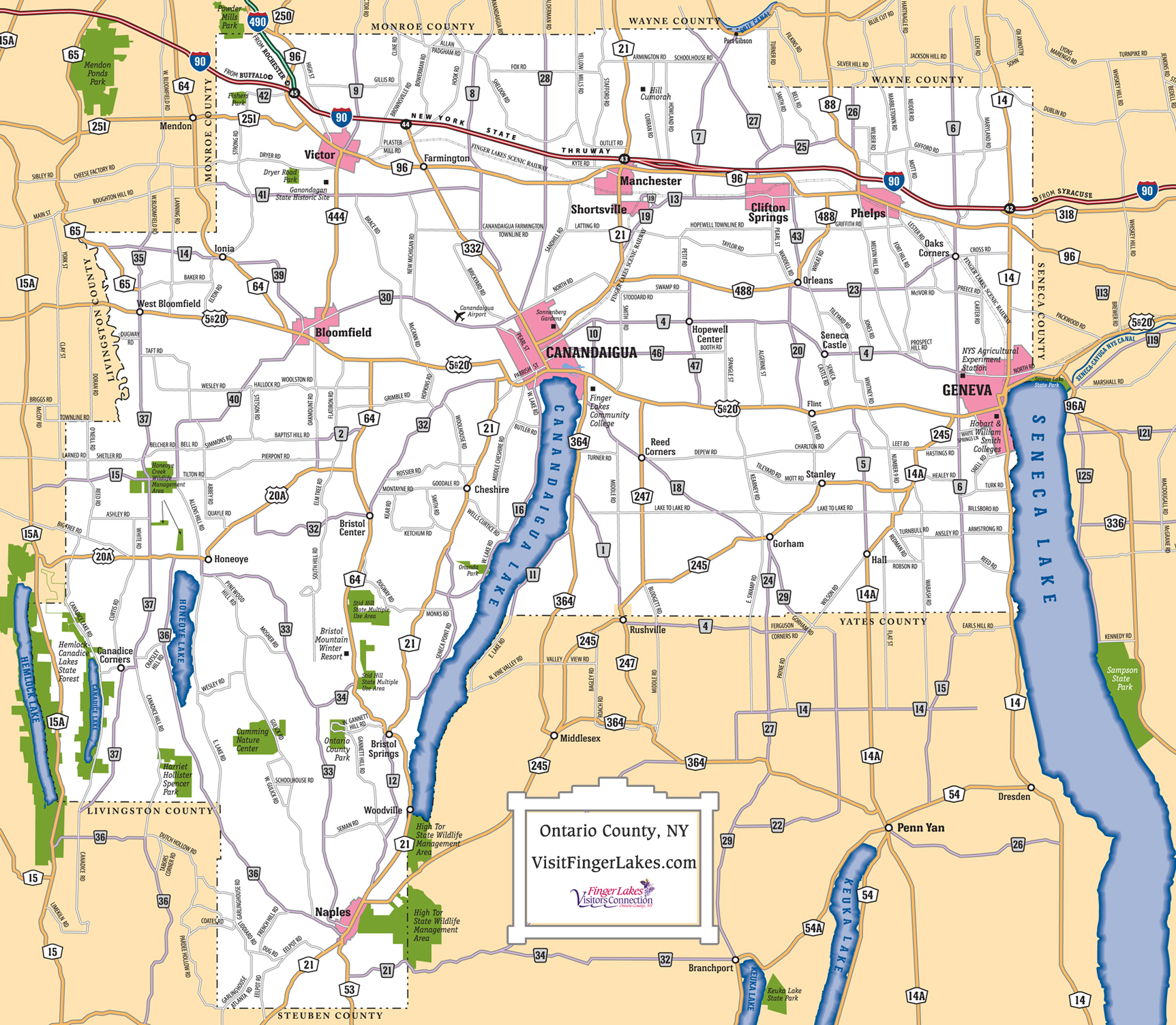 printable road map of new york state