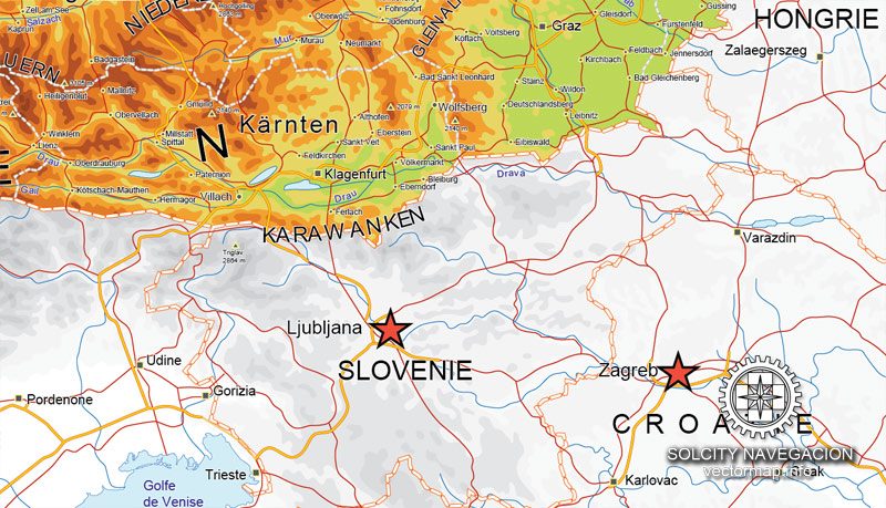 printable road map of slovenia