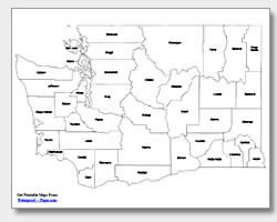 printable road map of washington state