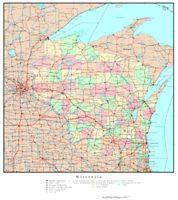printable road map of wisconsin