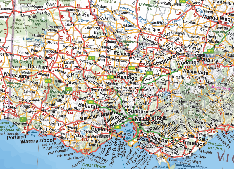 printable road maps australia