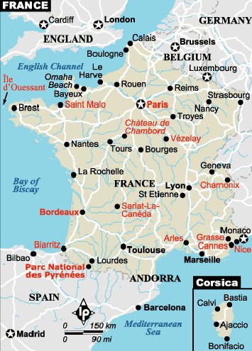 printable road maps of france