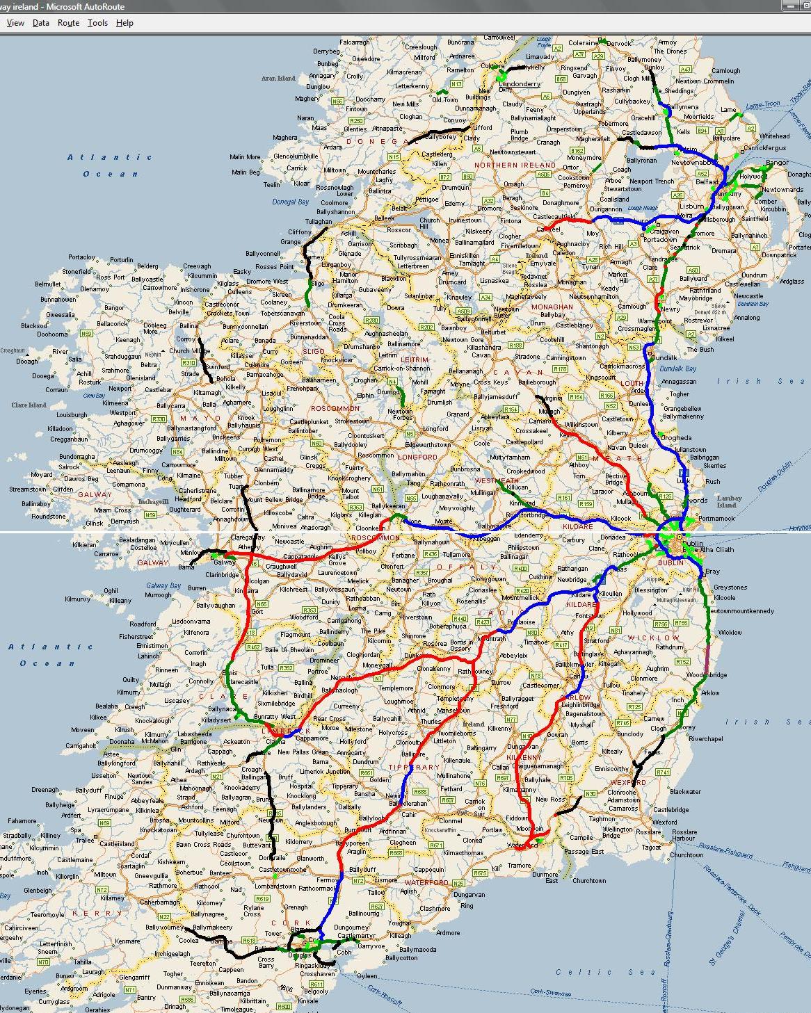 printable road maps of ireland