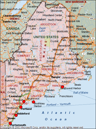 printable road maps of maine
