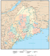 printable road maps of maine
