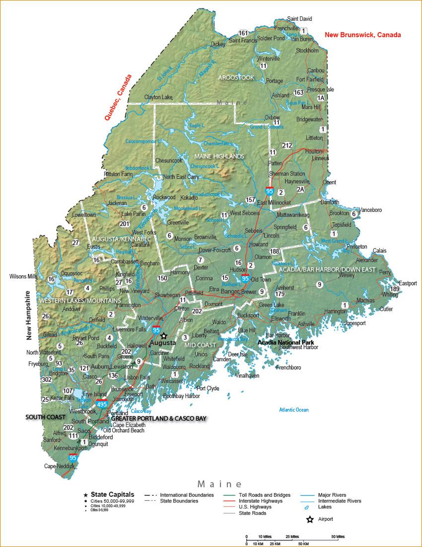 printable road maps of maine