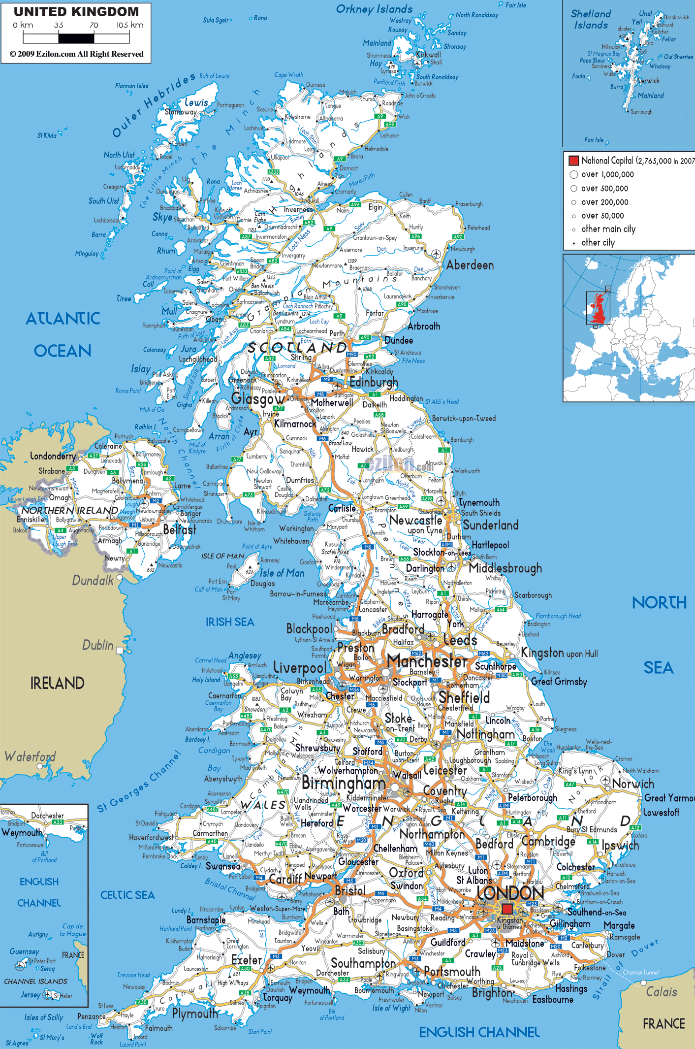 printable road maps of scotland