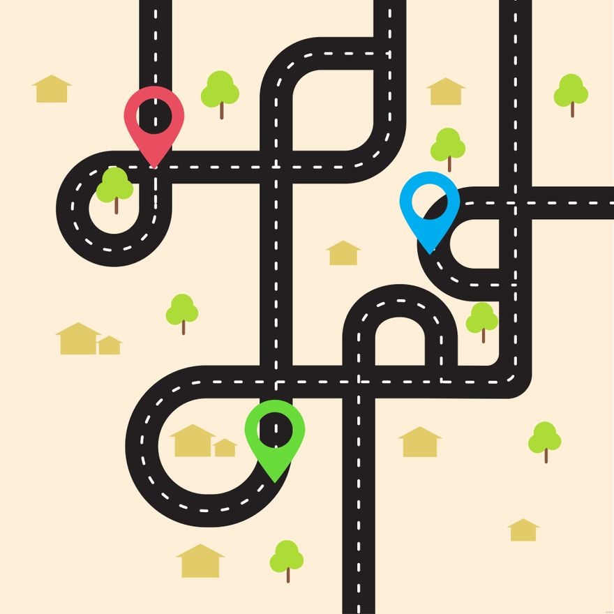 Free printable road maps, Download Free printable road maps png images ...