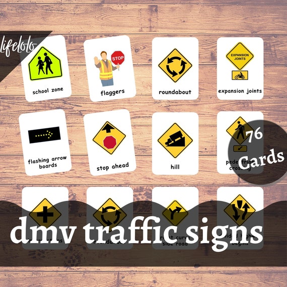 USA Verkehrszeichen, Verkehrszeichen Test Flash Karten, DMV Permit ...