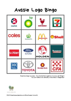 Aussie Road Trip Bingo Printable (Set of 3) by Aussie Home Ed | TPT