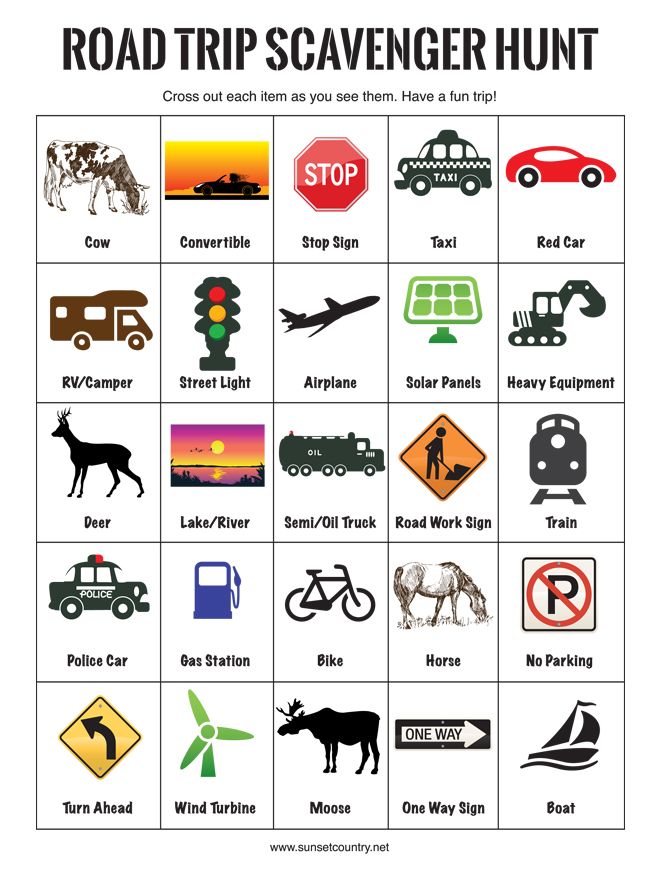 printable road trip games australia