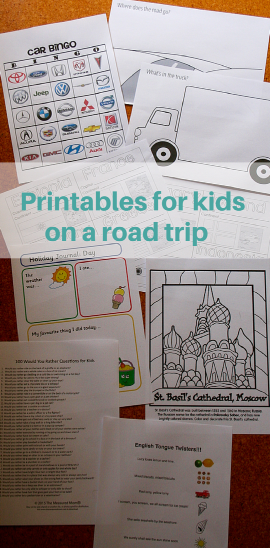 printable road trip games australia