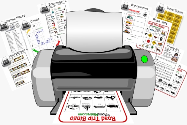 All Free Printable Car Games - Momsminivan.com | MomsMinivan.com