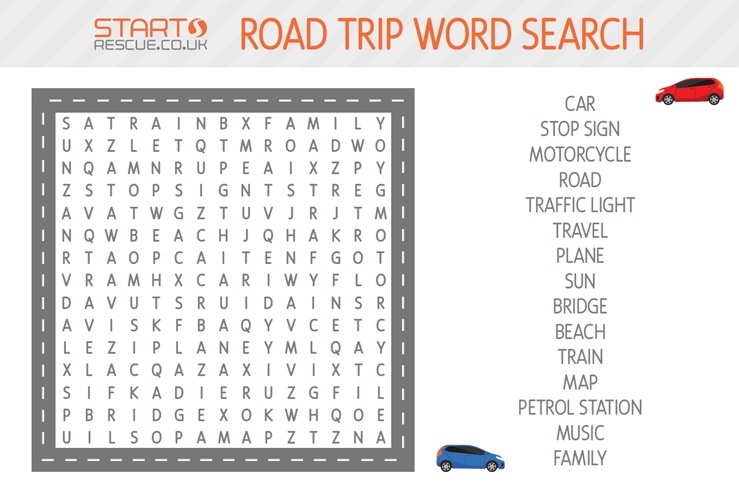 printable road trip games uk