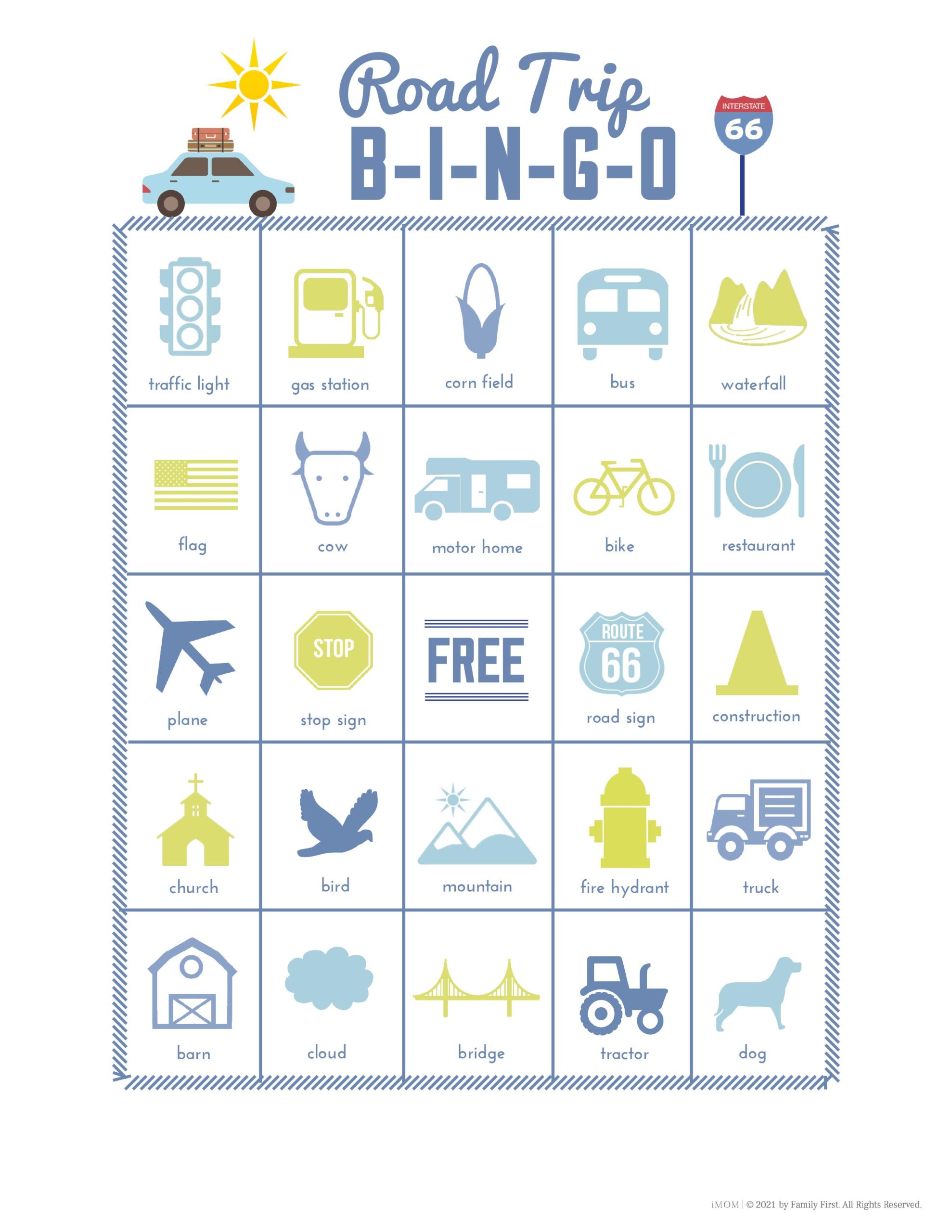 printable road trip games