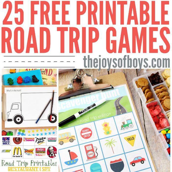 free printable road trip games Archives - The Joys of Boys
