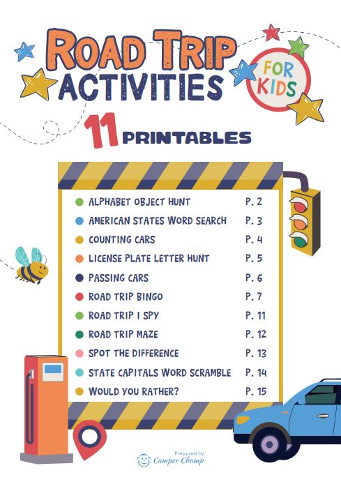 printable road trip games