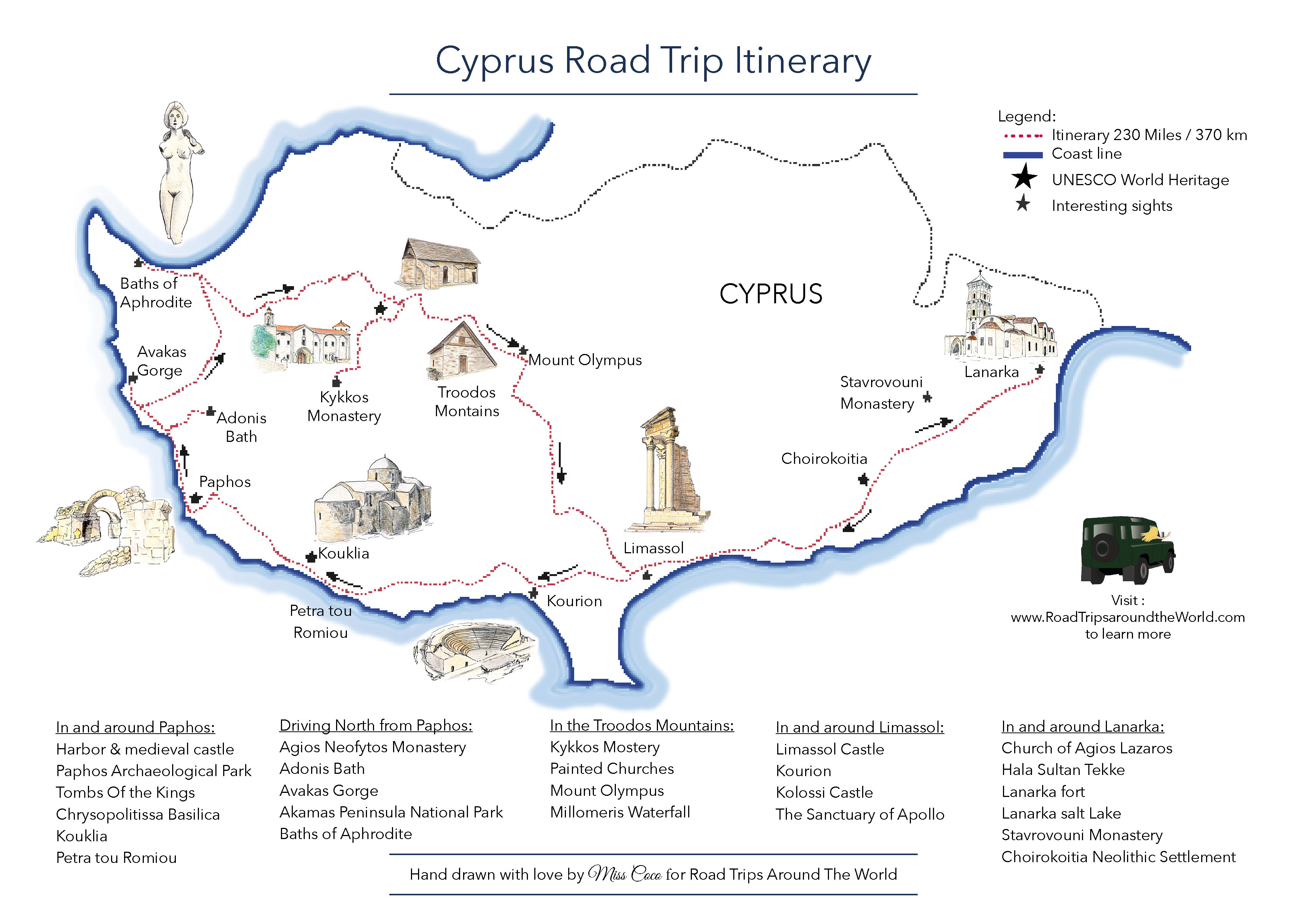 printable road trip maps