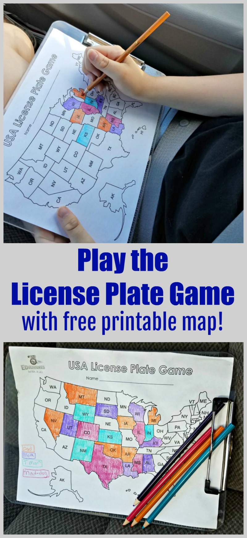 printable road trip maps