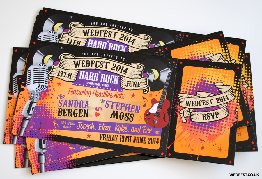 Rockabilly Wedding Invitations | WEDFEST