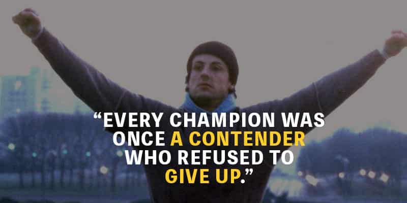 Rocky Balboa Inspiration quote canvas print poster print framed ...
