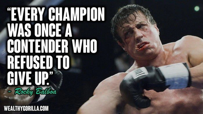 Amazon.com: SpiritualHands Rocky Balboa Poster, Framed Canvas Picture Print  Motivational Quote Wall Art, Sylvester Stallone Inspirational Artwork, ...