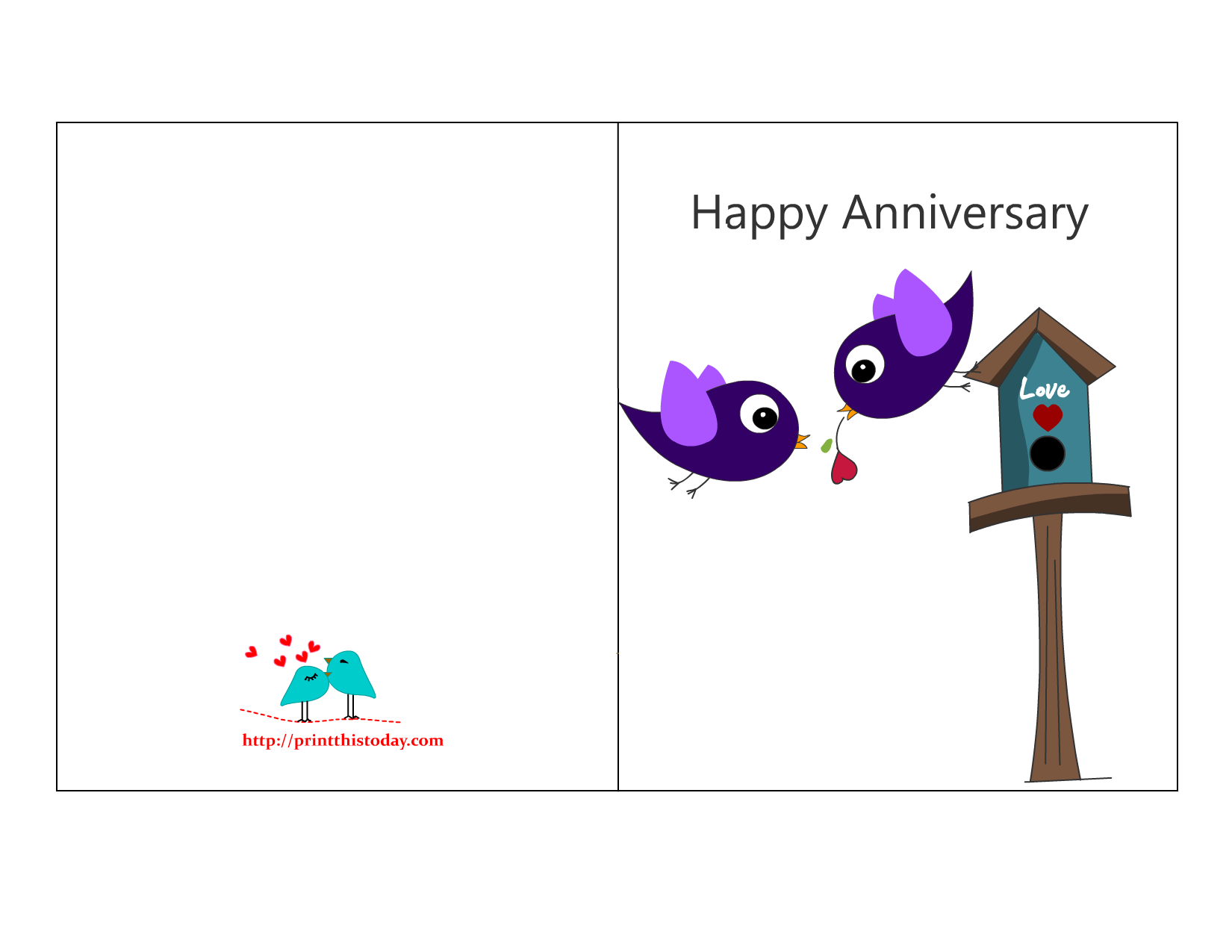 printable romantic anniversary cards