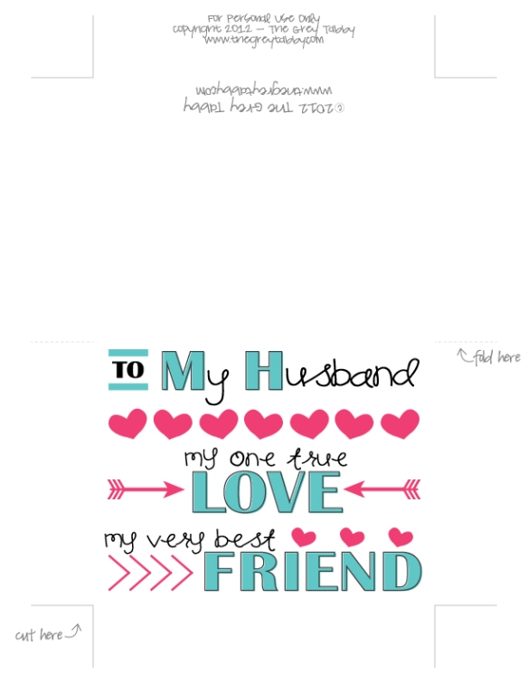 printable romantic birthday cards for husband