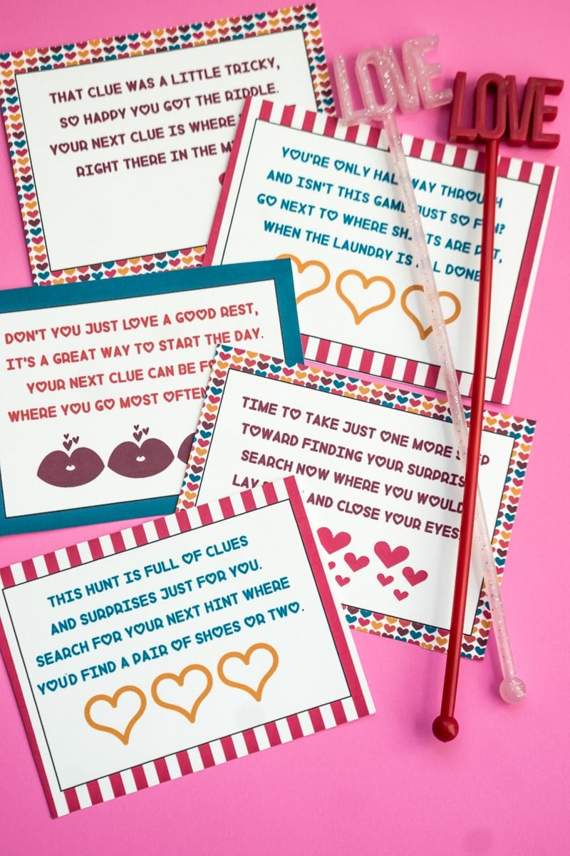 Free Printable Valentines Day Scavenger Hunt Kids &  Adults Will Love