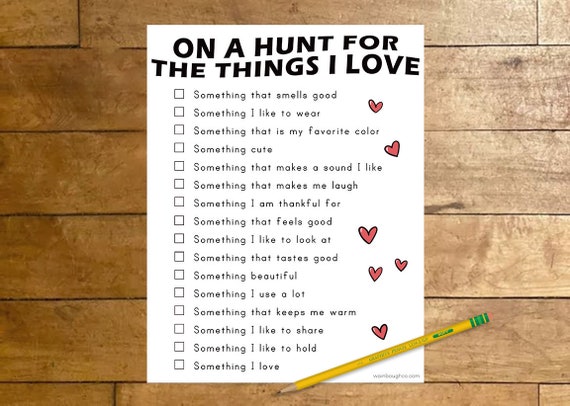 printable romantic scavenger hunt