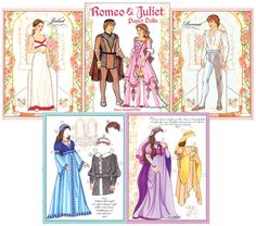 printable romeo and juliet paper dolls