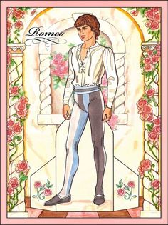 printable romeo and juliet paper dolls