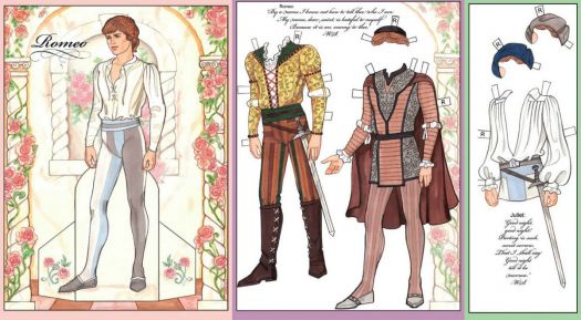 printable romeo and juliet paper dolls