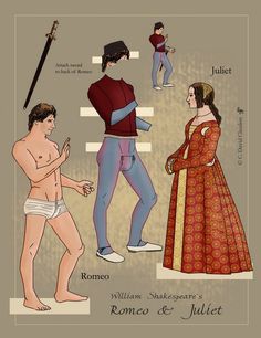 48 Romeo &  Juliet Paper Dolls ideas | paper dolls, dolls, vintage ...