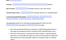 printable room rental agreement