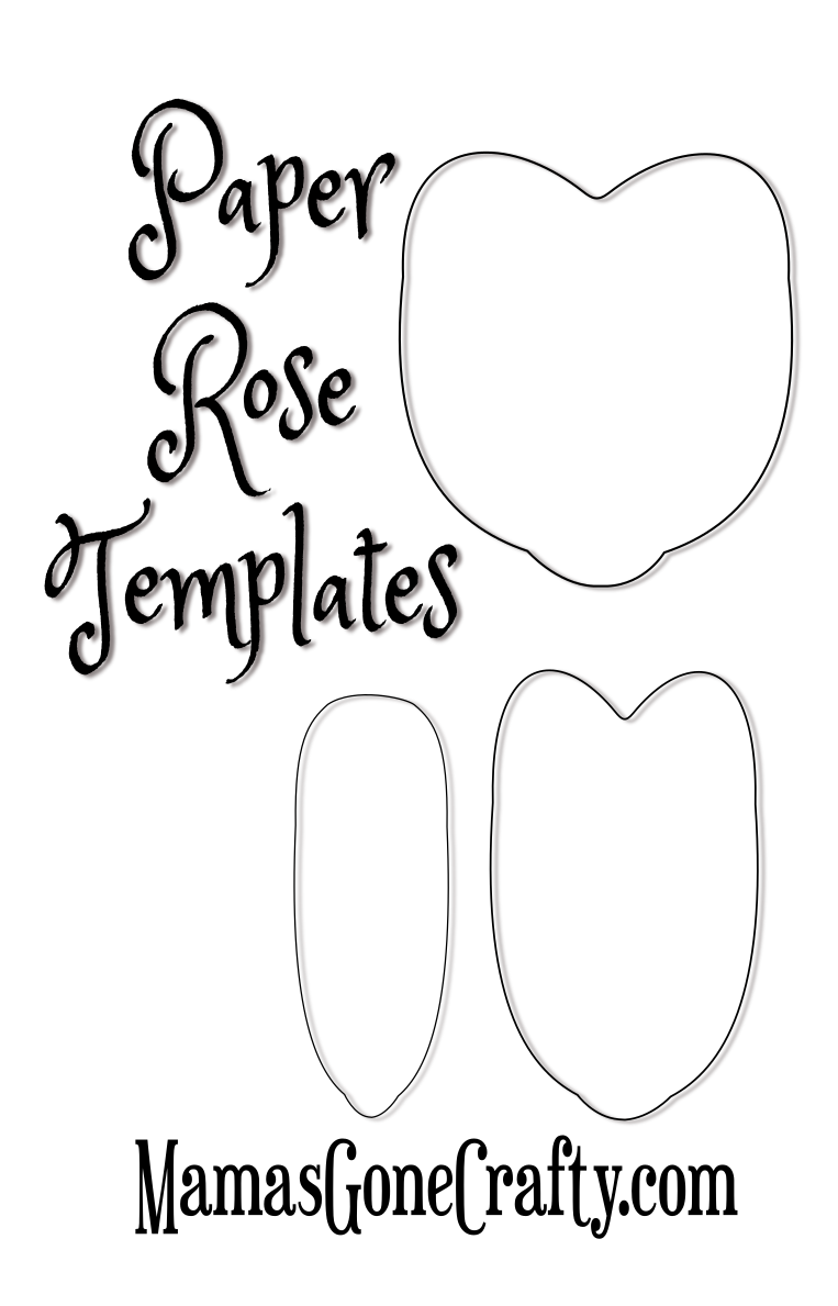 Make Crepe Paper Roses - Free Template &  Tutorial